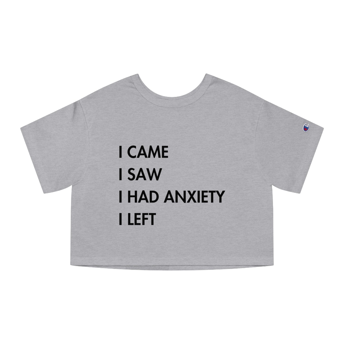 "I came, I saw" - Champion crop top
