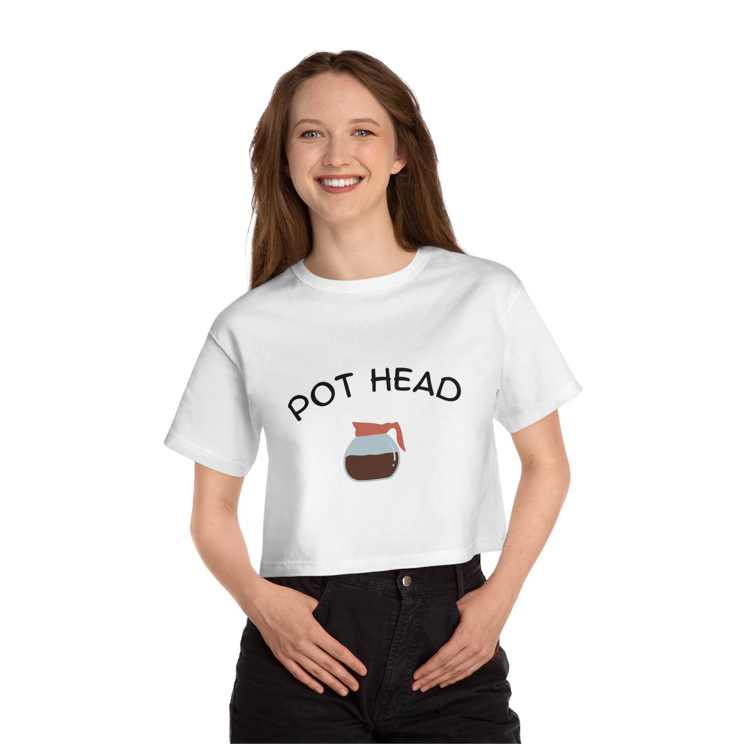 "Pot Head" - Champion crop top
