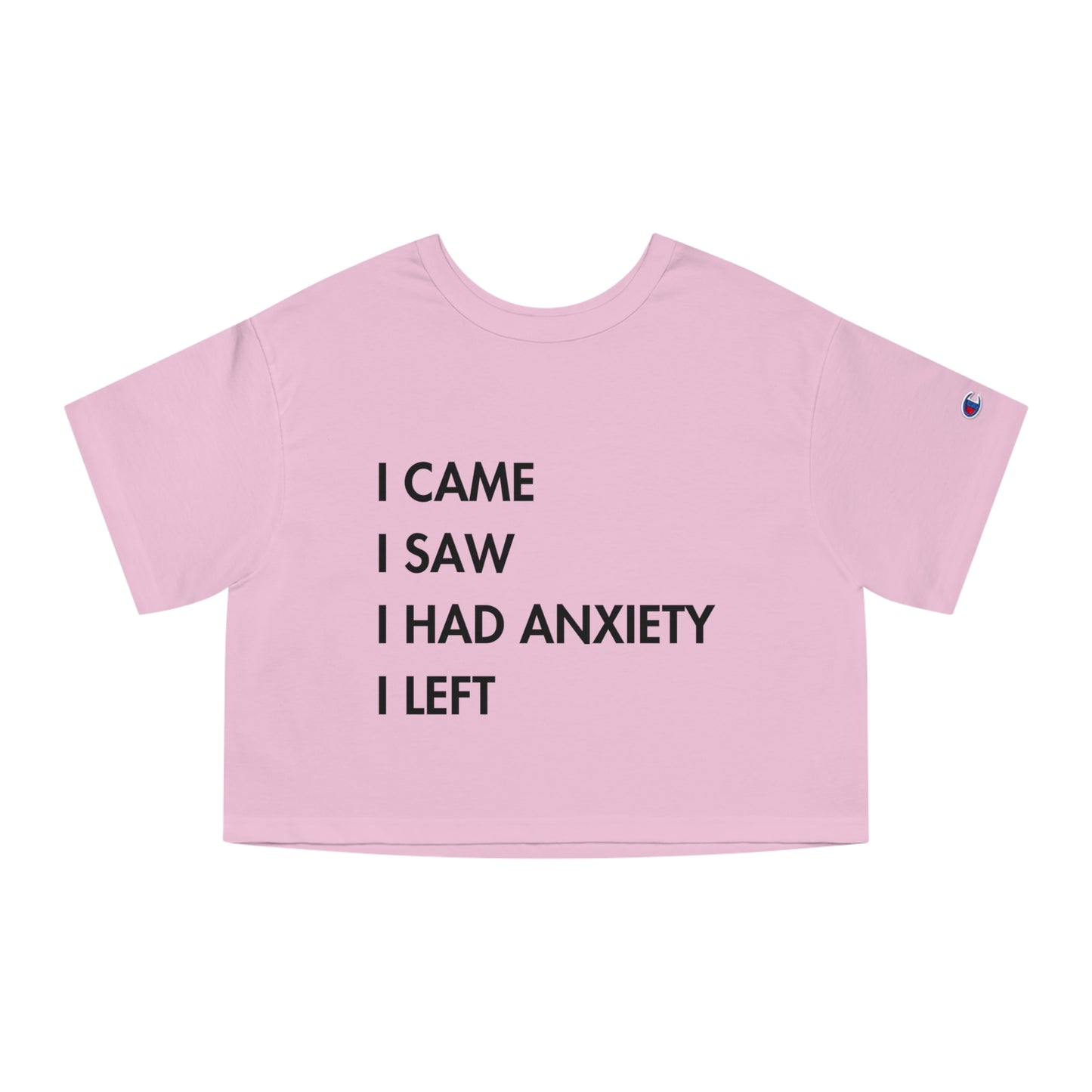 "I came, I saw" - Champion crop top
