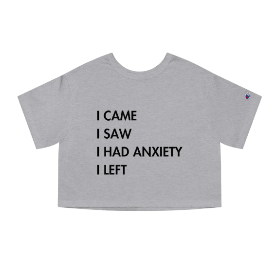 "I came, I saw" - Champion crop top