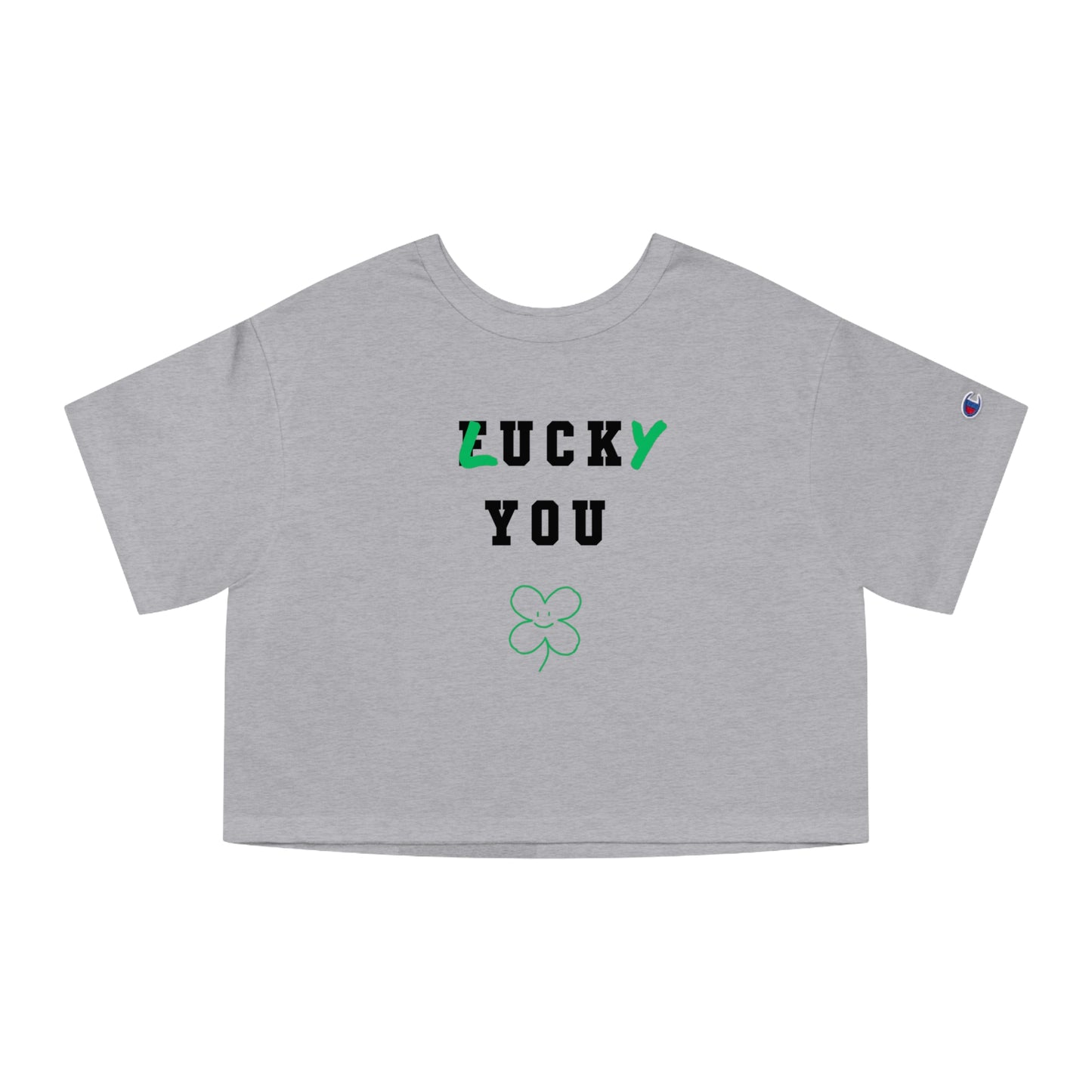 "Lucky you" - Champion crop top