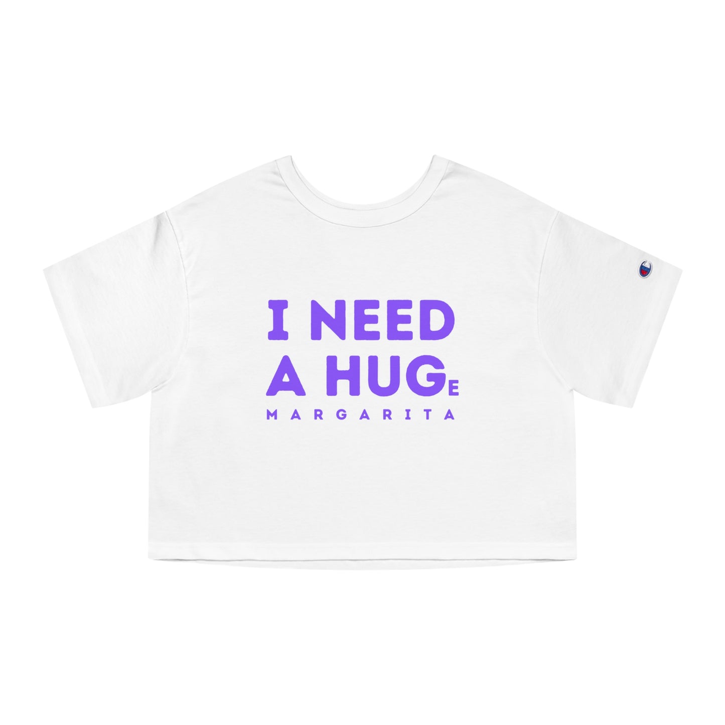 "I need a hug" - Champion crop top